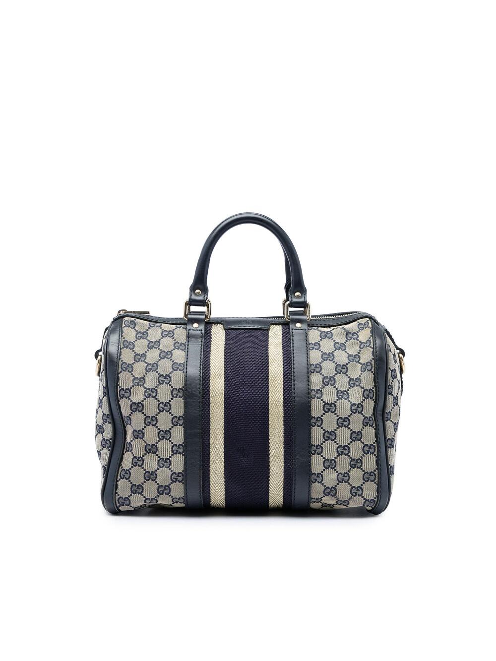 Gucci Vintage Web Boston Bag Gg Canvas #368004G11B